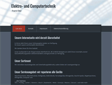 Tablet Screenshot of eltertechnik.de